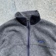 画像3: 【XS】90s USA製 Patagonia 初期 レトロX カーディガン グレー■ビンテージ アメリカ古着 パタゴニア パイル フリースジャケット (3)