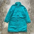 画像1: 【XS/S】LL Bean ウールライナー コート ジャケット グリーン 青緑■ビンテージ オールド レトロ アメリカ古着 80s エルエルビーン (1)