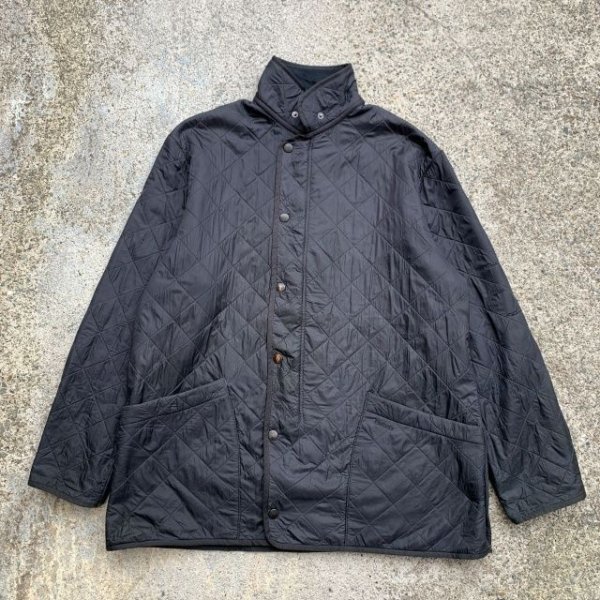 画像1: 【XL】Barbour ポーラーキルト ジャケット グレー■ビンテージ オールド レトロ ヨーロッパ古着 キルティング バブアー  (1)