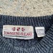 画像4: 【L】TOWNSEND&LAKE アクリルニット セーター 青系 メランジ■ビンテージ オールド レトロ アメリカ古着 無地 90s (4)