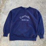 画像: 【XL/XXL】UNKNOWN リバースウィーブタイプ 刺繍スウェット ネイビー■ビンテージ オールド レトロ アメリカ古着 RW 90s トレーナー