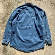 画像2: 【M/L】Eddie Bauer バンドカラー デニムシャツ 青■ビンテージ オールド レトロ アメリカ古着 90s エディーバウアー ダンガリー (2)