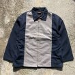 画像1: 【XL/XXL】Dickies ワークジャケット ツートーン グレー×紺■ビンテージ オールド アメリカ古着 内装キルティング ディッキーズ 90s (1)