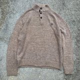 画像: 【M/L】CHAPS プルオーバー コットンニット セーター 茶メランジ■ビンテージ オールド アメリカ古着 90s チャップス ラルフローレン