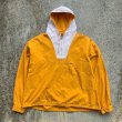 画像1: 【XL/XXL】J.CREW コットン アノラックパーカー 黄色×白■ビンテージ オールド レトロ アメリカ古着 90s ジェイクルー プルオーバー (1)