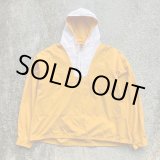 画像: 【XL/XXL】J.CREW コットン アノラックパーカー 黄色×白■ビンテージ オールド レトロ アメリカ古着 90s ジェイクルー プルオーバー