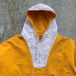 画像3: 【XL/XXL】J.CREW コットン アノラックパーカー 黄色×白■ビンテージ オールド レトロ アメリカ古着 90s ジェイクルー プルオーバー (3)