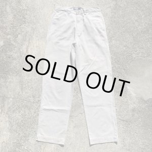 画像: 【W32×L32】ポロ ラルフローレン コットン チノパン アイボリー■ビンテージ オールド レトロ アメリカ古着 90s Polo ノータック パンツ