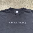 画像2: 【XL/2XL】USA製 MURINA「SOUTH BEACH」刺繍Tシャツ ブラック 黒■ビンテージ オールド レトロ アメリカ古着 90s オールコットン (2)