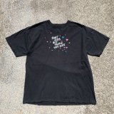 画像: 【XL】USA製 ONEITA「FIGHT AIDS」プリントTシャツ ブラック 黒■ビンテージ オールド アメリカ古着 80s/90s オニータ エイズ コットン