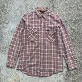 画像: 【S/M】USA製 Lee ライトネルシャツ チェック■ビンテージ オールド レトロ アメリカ古着 70s リー 長袖シャツ