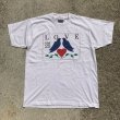 画像1: 【XL】80s USA製 USPA LOVE 切手 プリントTシャツ 白■ビンテージ オールド レトロ アメリカ古着 鳥 ハート アート (1)