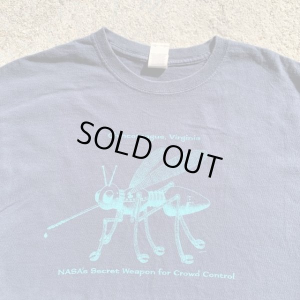 画像2: 【L】NASA's Secret Weapon プリントTシャツ ネイビー■ビンテージ オールド アメリカ古着 コットン 2000s Y2K ギルダン (2)