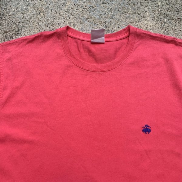 画像3: 【XL】Brooks Brothers 刺繍 Tシャツ ピンク■ビンテージ オールド レトロ アメリカ古着 コットン ブルックスブラザーズ (3)