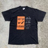 画像: 【L】90s ONEITA ランブレッタ スクーター プリントTシャツ ブラック 黒■ビンテージ オールド アメリカ古着 オニータ コットン MC
