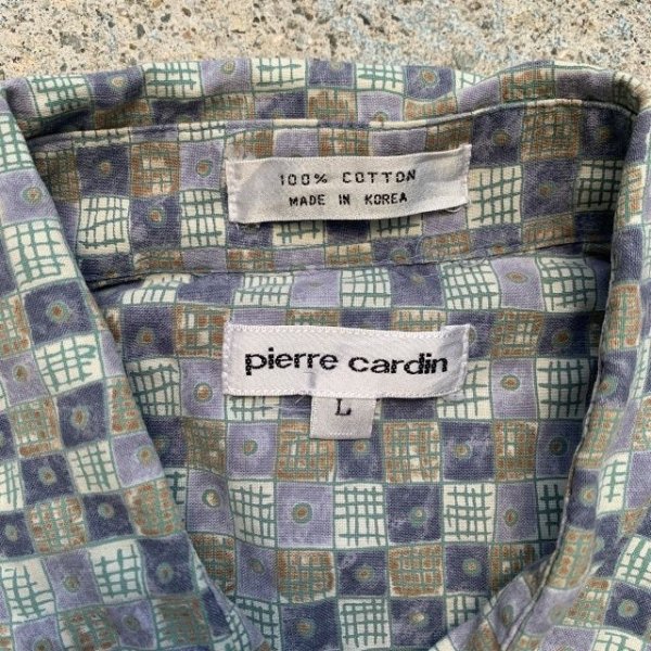 画像4: 【L/XL】pierre cardin 半袖シャツ 総柄■ビンテージ アメリカ古着 90s ピエールカルダン ボックス コットン (4)