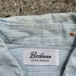 画像3: 【S】FIFTH AVENUE Beekman 長袖シャツ 白緑ストライプ■ビンテージ オールド レトロ アメリカ古着 60s フィフスアヴェニュー (3)