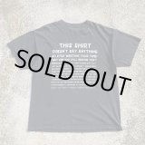 画像: 【XL】THIS SHIRT「Wasting Your Time」メッセージ プリントTシャツ ブラック 黒■アメリカ古着 コットン 時間の無駄