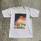 画像: 【S/M】ALL SPORT インディアン プリントTシャツ 生成り■ビンテージ オールド アメリカ古着 コットン シングルステッチ 夕日 アート
