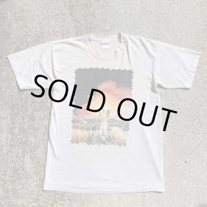 画像: 【S/M】ALL SPORT インディアン プリントTシャツ 生成り■ビンテージ オールド アメリカ古着 コットン シングルステッチ 夕日 アート