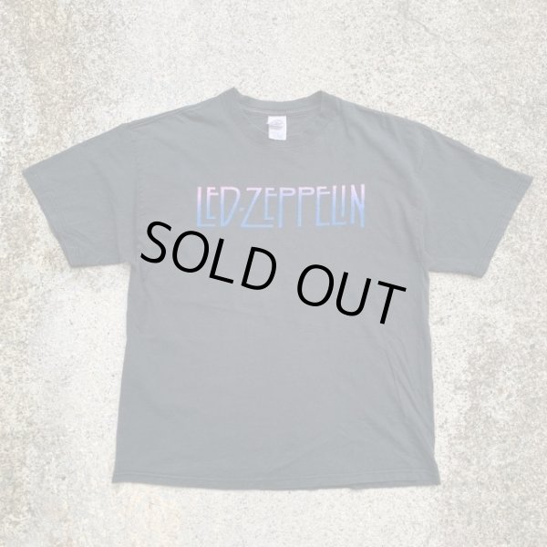 画像1: 【XL】2000s LED ZEPPELIN バンドTシャツ ブラック 墨黒■ビンテージ オールド アメリカ古着 Y2K コットン レッドツェッペリン ロック (1)