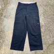 画像1: 【W32×L30】Dickies 85283 ダブルニー ワークパンツ ネイビー 紺■オールド アメリカ古着 2000s Y2K ディッキーズ ルーズフィット  (1)