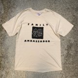 画像: 【L】2000s Hanes「FAMILY AMBASSADOR」プリントTシャツ 生成り■ビンテージ オールド レトロ アメリカ古着 ヘインズ コットン Y2K