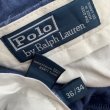 画像4: 【W36】Polo Ralph Lauren 2タック リネンパンツ ブルー 青系■ビンテージ オールド レトロ アメリカ古着 90s ポロラルフローレン 麻 (4)