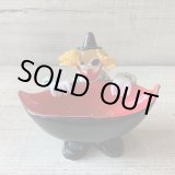 画像: 【高さ 13.2cm】ベネチアンガラス ピエロ トレイ■ビンテージ アンティーク レトロ ヨーロッパ雑貨 ブロカント ムラーノ 人形 ドール