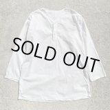 画像: 【50 M/L】ロシア軍 プルオーバー スリーピングシャツ 白■ビンテージ オールド レトロ ミリタリー バンドカラー 夏用 白シャツ