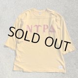画像: 【L/XL】70s CHAMPION コットン フットボールTシャツ 黄色■ビンテージ オールド アメリカ古着 チャンピオン バータグ オリジナル