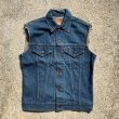 画像1: 【XS/S 36】USA製 Levi's 70505 カットオフ デニムベスト■ビンテージ オールド レトロ アメリカ古着 アメリカ製 リーバイス ジージャン (1)