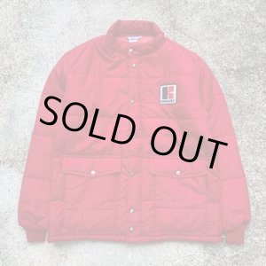 画像: 【L/XL】USA製 Swingster ナイロン 中綿レーシングジャケット 赤■ビンテージ オールド アメリカ古着 企業 80s スウィングスター