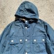 画像3: 【XL】Barbour ナイロン×コットン ジャケット パーカー 青■ビンテージ オールド レトロ ヨーロッパ古着 バブアー 難有り (3)