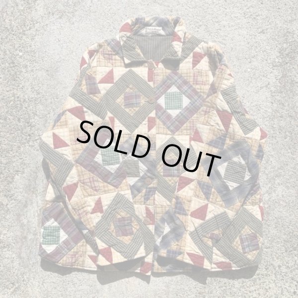 画像5: 【XL】Patch Magic パッチワーク ジャケット 総柄■ビンテージ オールド レトロ アメリカ古着 インド製 リバーシブル No.1 (5)