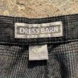 画像4: 【W28】DRESS BARN 2タック テーパードパンツ グレンチェック グレー■ビンテージ オールド レトロ アメリカ古着 レディース (4)