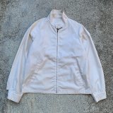 画像: 【M/L 40LONG】LONDON FOG ハリントンジャケット スウィングトップ 白無地■ビンテージ オールド アメリカ古着 ロンドンフォグ