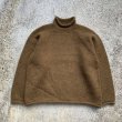 画像1: 【M/L】90s J.CREW ロールネック ウールニット セーター 茶系 無地■ビンテージ オールド アメリカ古着 ジェイクルー 巨人タグ (1)