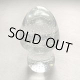 画像: 【14.4cm】アメリカ雑貨 マッシュルーム ガラスオブジェ クリア■ビンテージ アンティーク レトロ キノコ ペーパーウェイト インテリア