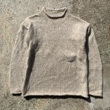 画像: 【S/M】UNKNOWN ロールネック ウールニット セーター ライトグレー■ビンテージ オールド レトロ アメリカ古着 レディース