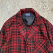 画像3: 【M/L】PENDLETON ウール アンコンジャケット 赤黒チェック■ビンテージ オールド レトロ アメリカ古着 ペンドルトン テーラード 50s-60s (3)