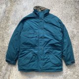 画像: 【M/L】The North Face 中綿入り ナイロン ジャケット 深緑■ビンテージ オールド アメリカ古着 90s ノースフェイス ダウン アウトドア