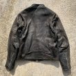 画像9: 【S/M 38】USA製 WALTER DYER シングルライダース レザージャケット 黒■ビンテージ オールド アメリカ古着 シボ 革ジャン 肉厚 80s (9)