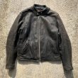 画像1: 【S/M 38】USA製 WALTER DYER シングルライダース レザージャケット 黒■ビンテージ オールド アメリカ古着 シボ 革ジャン 肉厚 80s (1)