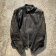 画像4: 【S/M 38】USA製 WALTER DYER シングルライダース レザージャケット 黒■ビンテージ オールド アメリカ古着 シボ 革ジャン 肉厚 80s (4)