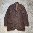 画像1: 【M】Harris Tweed ウール テーラードジャケット 茶色■ビンテージ オールド レトロ アメリカ古着 ブレザー ハリスツイード 70s (1)