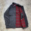 画像9: 【M/L】USA製 PENDLETON ジップアップ ウールジャケット グレー 無地■ビンテージ オールド アメリカ古着 70s ペンドルトン ハーフコート (9)