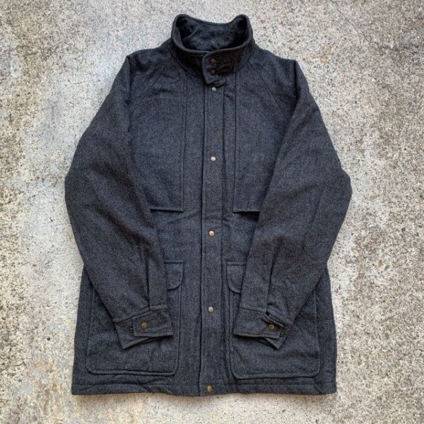 M/L】USA製 PENDLETON ジップアップ ウールジャケット グレー 無地