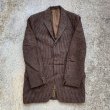 画像8: 【M】Harris Tweed ウール テーラードジャケット 茶色■ビンテージ オールド レトロ アメリカ古着 ブレザー ハリスツイード 70s (8)