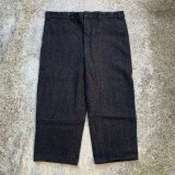 画像: 【W44】USA製 Woolrich ウールパンツ グレー チェック柄■ビンテージ オールド アメリカ古着 サスペンダーボタン 80s ウールリッチ